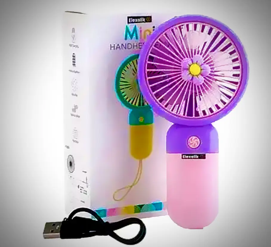 Handheld mini fan rechargeable
