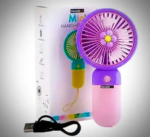 Handheld mini fan rechargeable